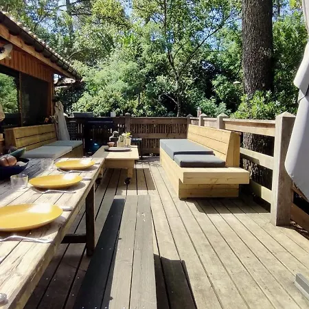 Tres Belle Maison En Bois,dans La Marina, 10pers, Au Bord De Leau Holiday home Lacanau